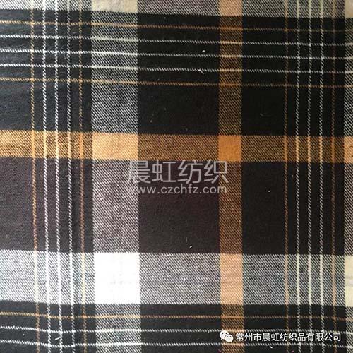 全棉斜纹大格子色织
