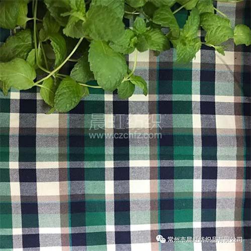 全棉色织高端法兰绒格子面料